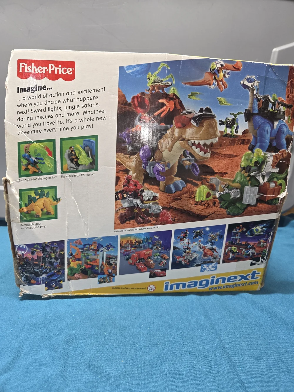 2011 Fisher-Price Imaginext Stegosaurus Dino w/ Digging Action Control